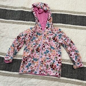 Floral Hooded Reversible Jacket